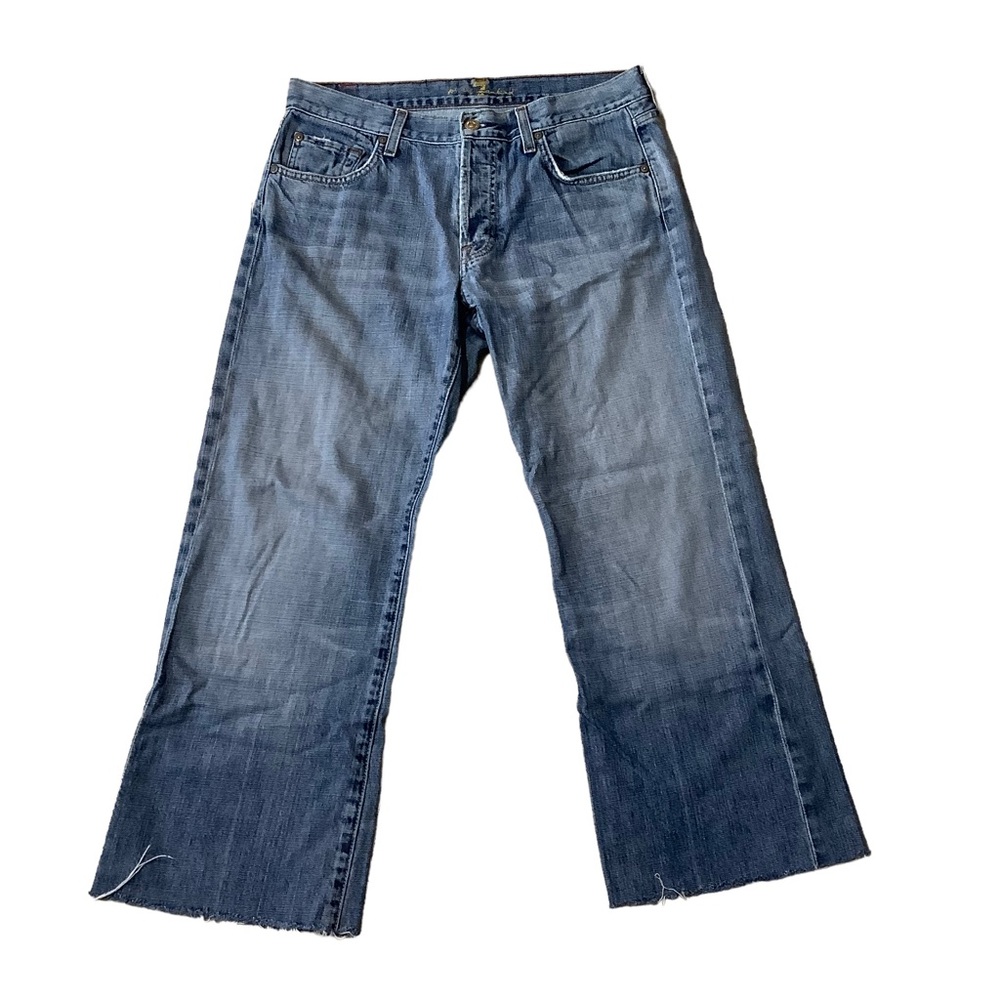 7 For All Mankind Men’s Button Fly Relaxed Denim Jeans